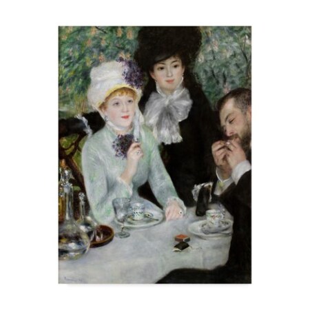Pierre Auguste Renoir 'The End Of Luncheon' Canvas Art,24x32